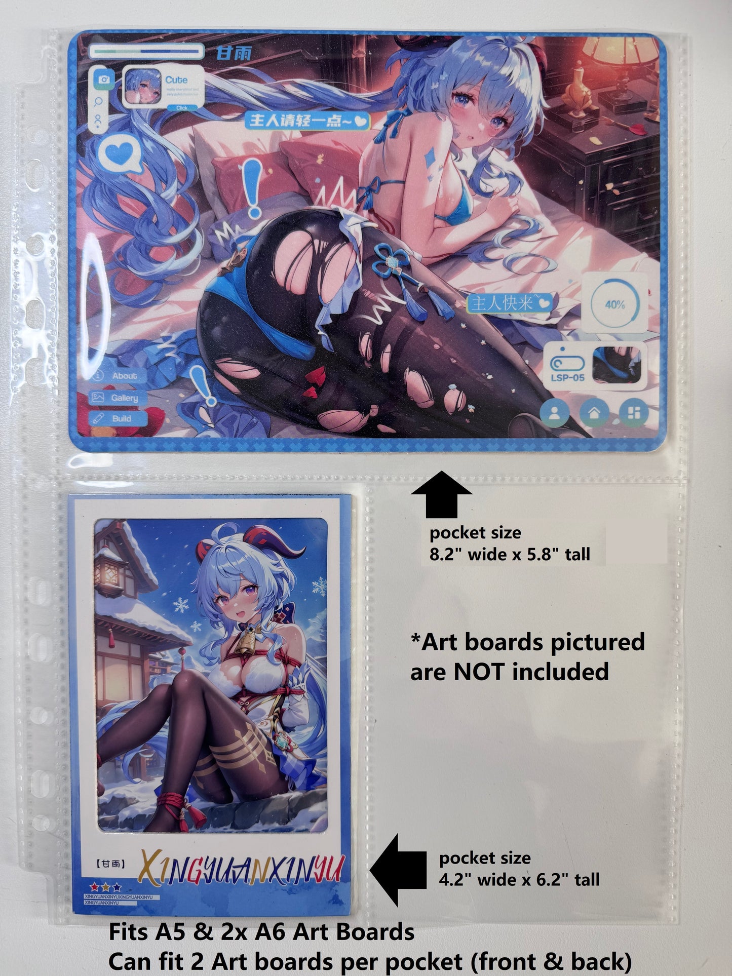 A5 + A6 Binder Sheet (10x sheets)